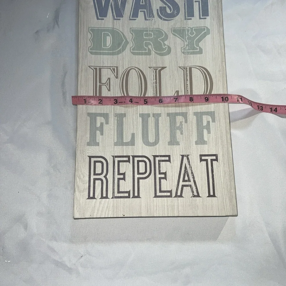 Home Decor‎ Wash Dry And Fold wall sign gift laundry